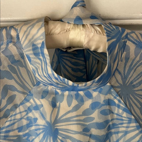 Amanda Uprichard Long Sleeve Aurelie Top in Wish Print  Open Back Revolve S - Picture 4 of 6